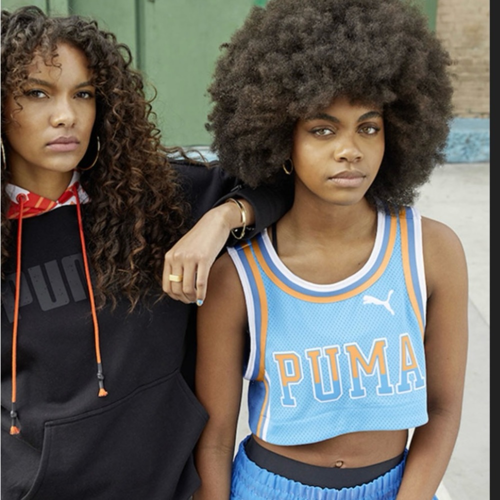 PUMA Vibrant Blue and Orange Top